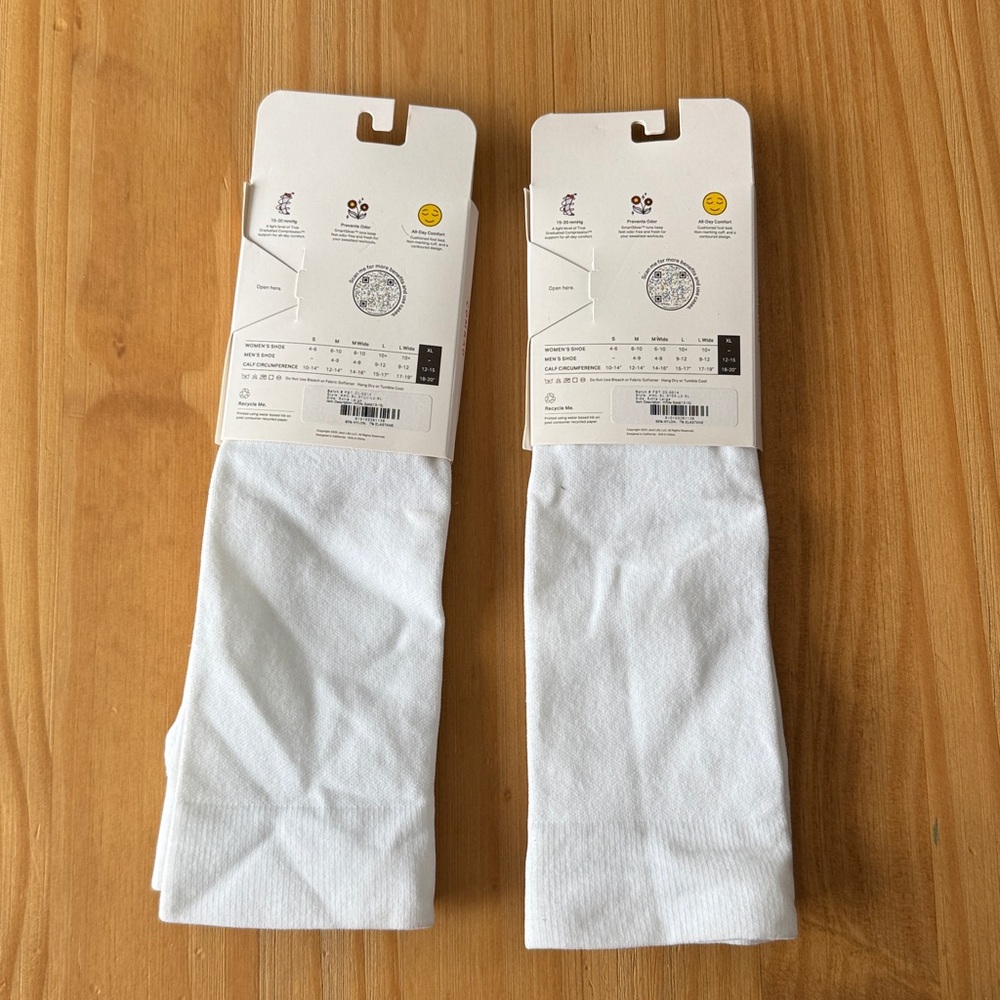 COMRAD Knee High Compression Socks 2 Pair NWT - Picture 4 of 4